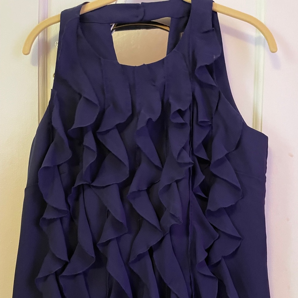 Purple sleeveless top, size M